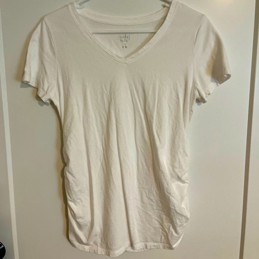 White Maternity Top by Ingrid and Isabelle